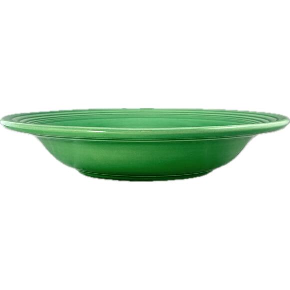 Fiesta Vintage Medium Green DEEP PLATE FLAT SOUP 8 1/4" Fiestaware - Picture 6 of 11